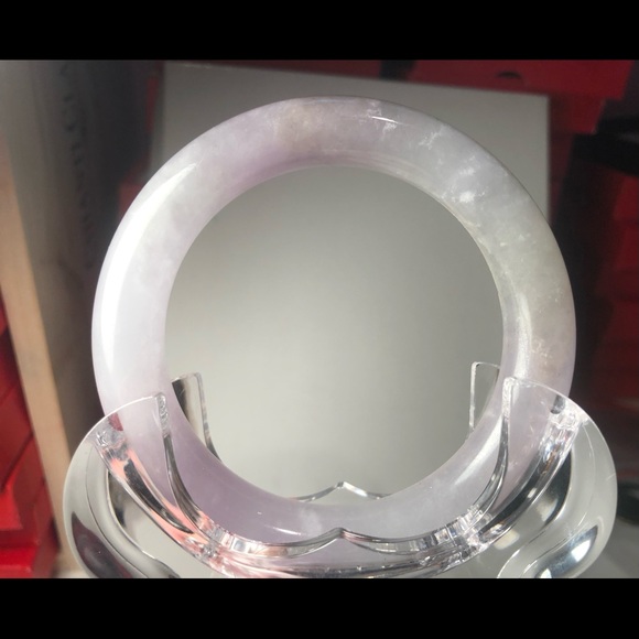 COPY - Genuine Burmese Lavender Jadeite Jade Bracelet Bangle 59mm 老坑A货翡翠手镯紫罗兰缅甸… - Picture 2 of 15